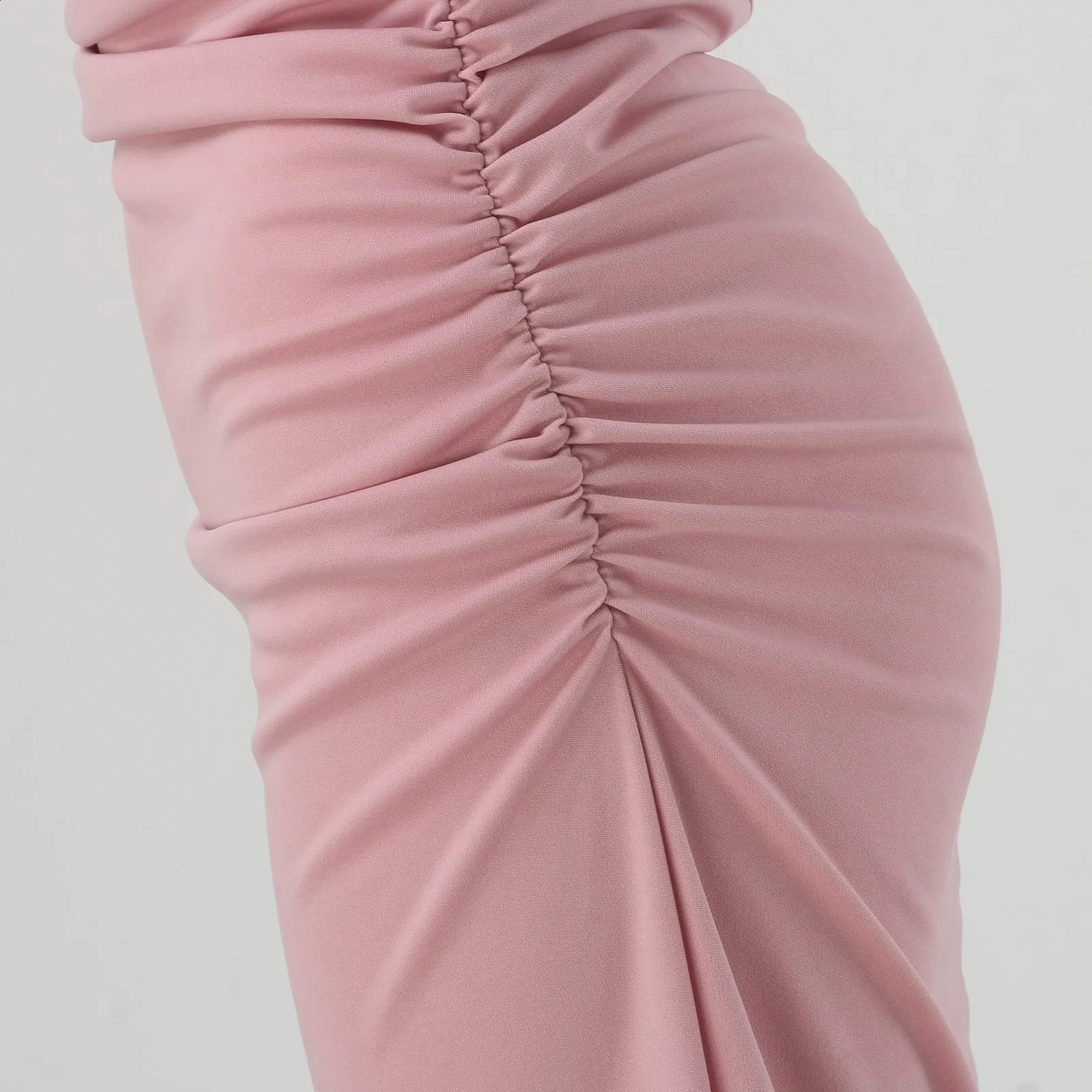 Midi Dresses Girl Style Offshoulder Low Breast Split Strap Slimming Dress Long Skirt Vestidos De Fiesta 250206