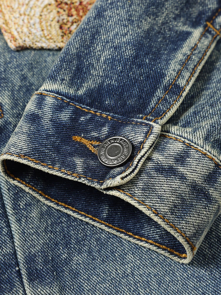 Premium Quality Denim Jacket with a Relaxed Fit Perfect for Streetwear Fans 250206