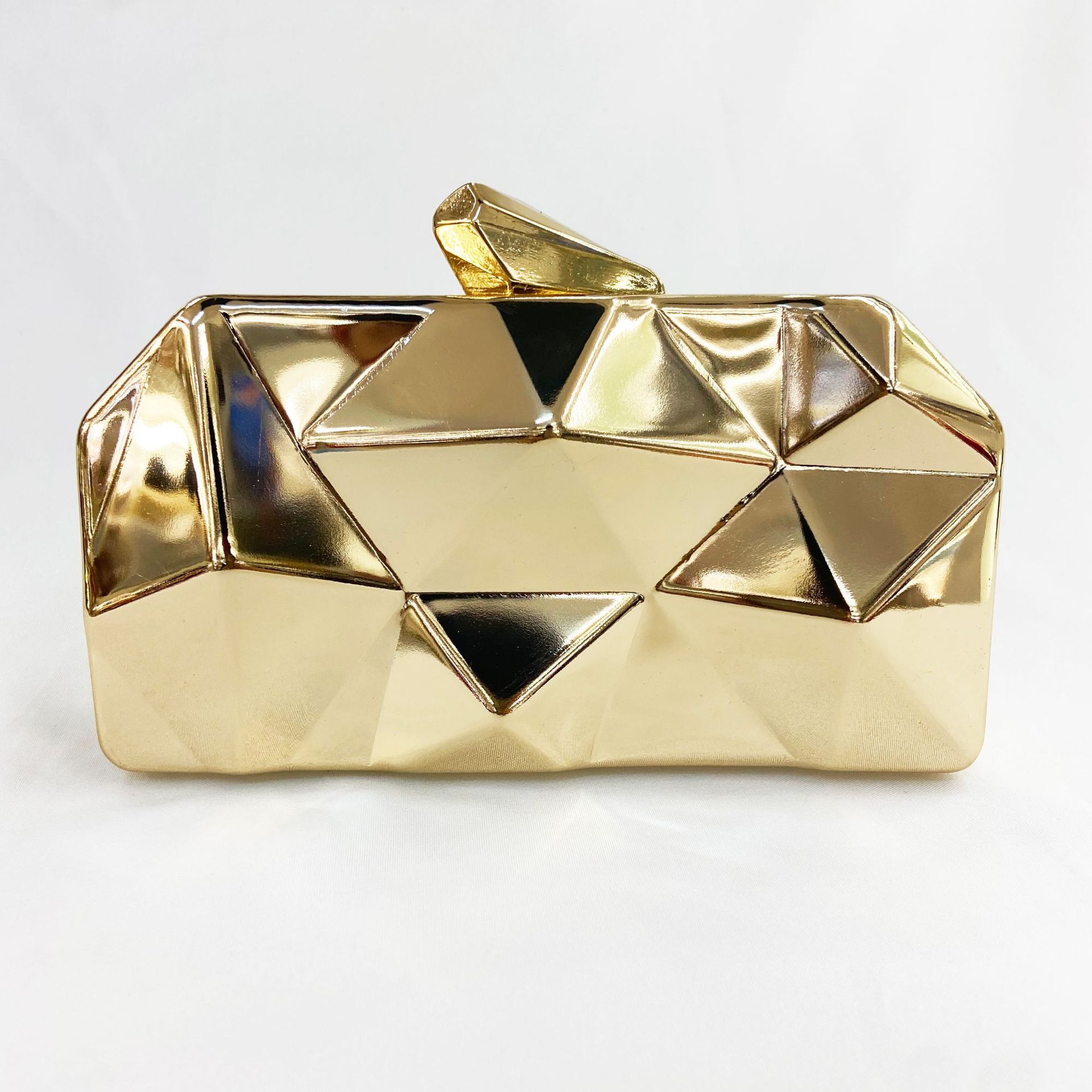 New Alloy Korean Version Metal Banquet Women's High-End Chain Cheongsam Party Handheld Evening Bag