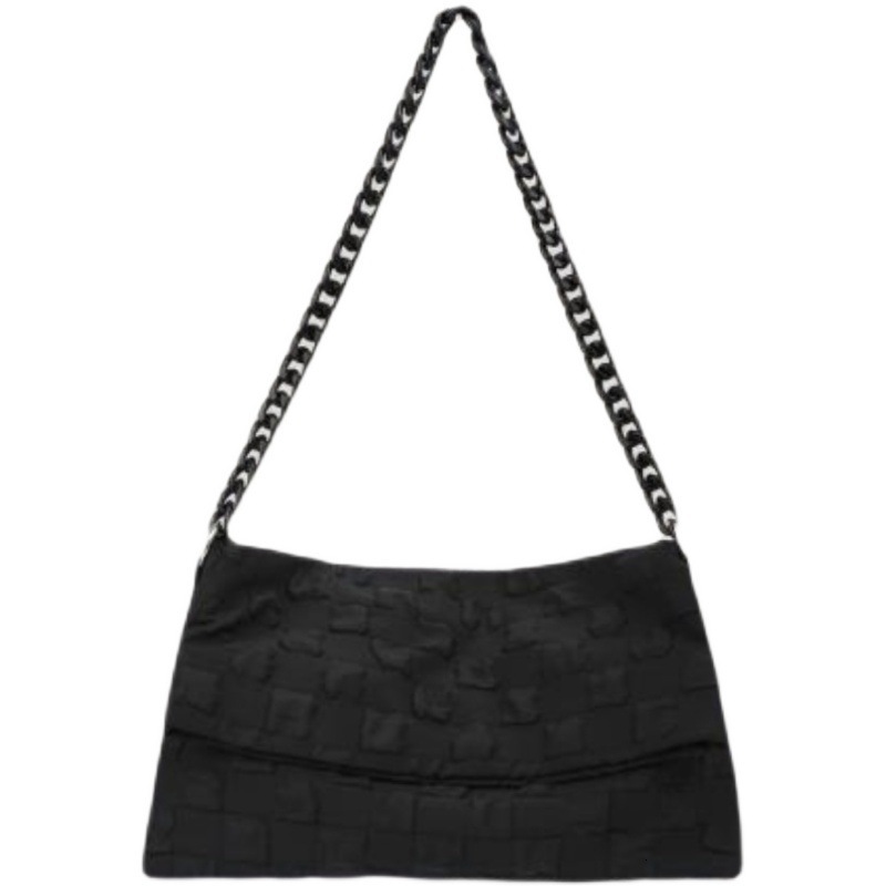 Bag Chain Messenger Canvas Armpit Crossbody Bag, Niche Texture Ins Korean Version 2024 New Women's Bag