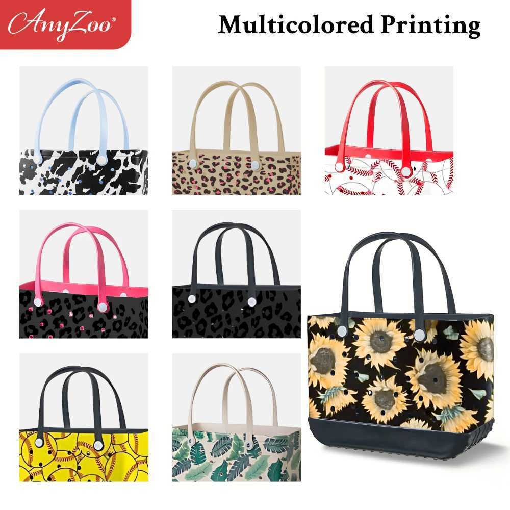 Eva Plastic Printed Handbag Waterproof Travel Handbag Wens Beach Sports Handbag Home Printed Handbag Outdoor Beach Bag Y250205