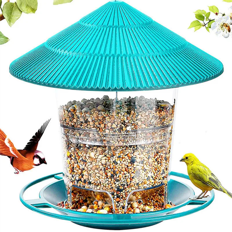 Bird Feeder Automatic Foot Feeding Tool Outdoor Bird Feeder Hanging Nut Feeding Multiple Hole Dispenser Holder Food Container 250214
