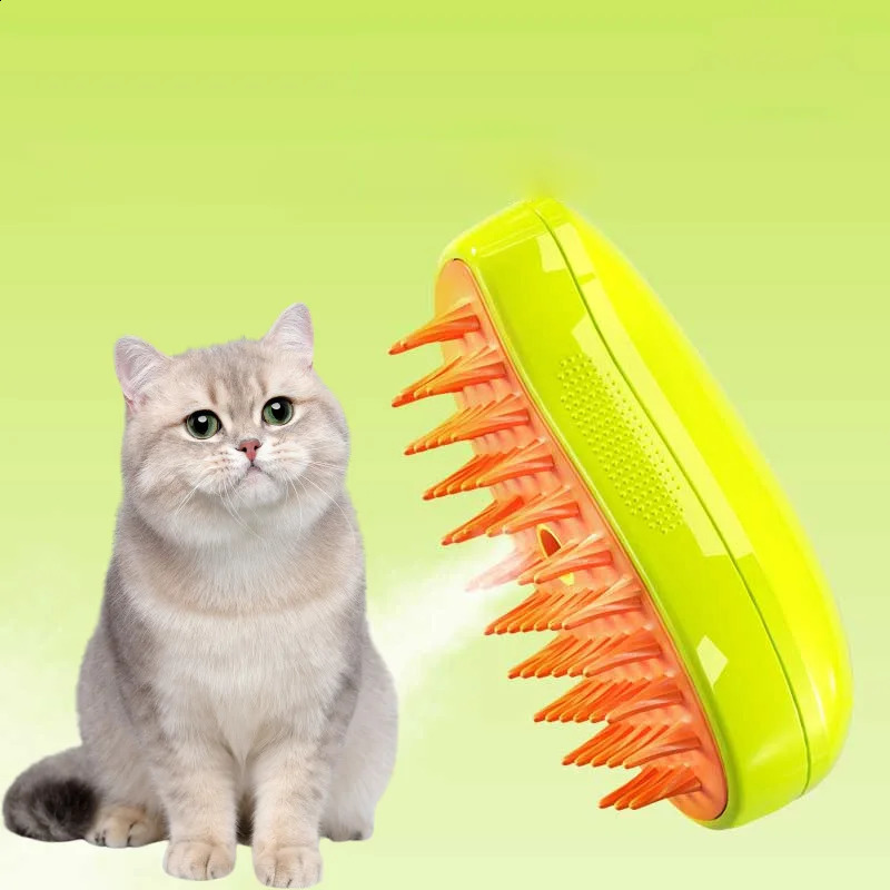 Dog Cat Steam Brush Steamy Dog Brush 3 in 1 Electric Spray Cat Hair Brushes for Massage Pet Grooming Comb Hair Removal Combs 250121