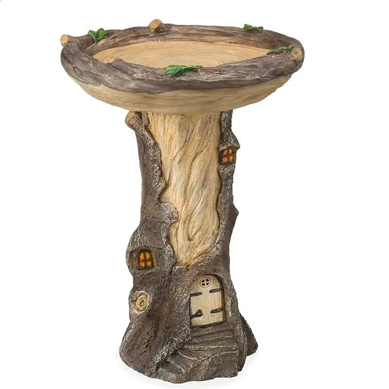 Bird Feeder Garden StatueAnimal Resin Bird Feeder Garden OrnamentsSuitable for Yard Garden Lawn Landscape Decorations 250121