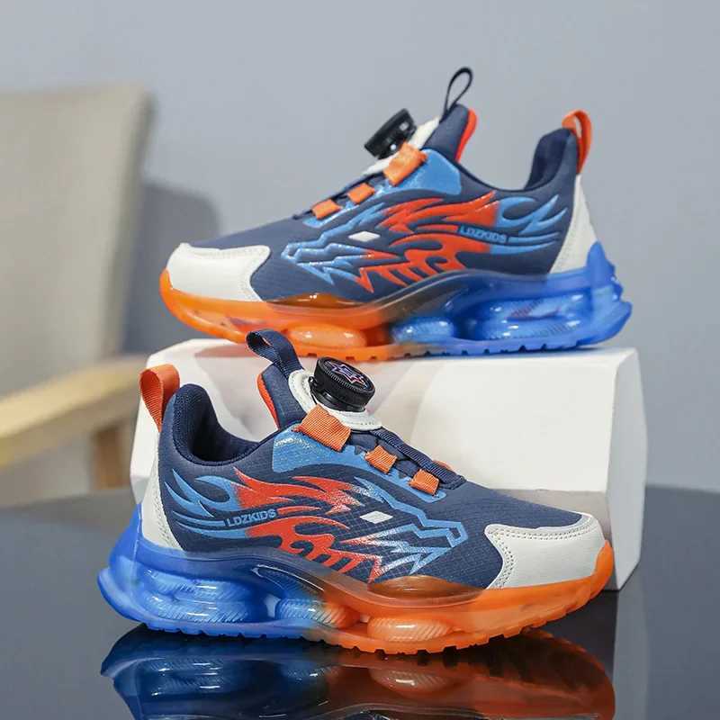 2024 New Kids Shoes Boy Casual Sneakers Platform Comfortable Children School Sports Tennis Boy Shoes Childrens Basketball Shoes W250207