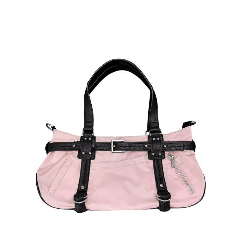 Pink Large Capacity Shoulder Crossbody Bag Women New Versatile Commute Travel Handbag Fashion Hotgirl Undersrm Bags PU Casual