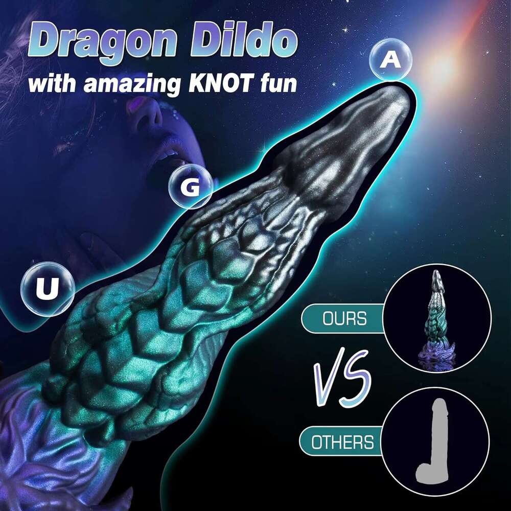 Dragon Knot Monster Sex Toys for Women Men Gay Couple sy Huge Anal Silicone Butt Plug Tentacle Dog Dildo