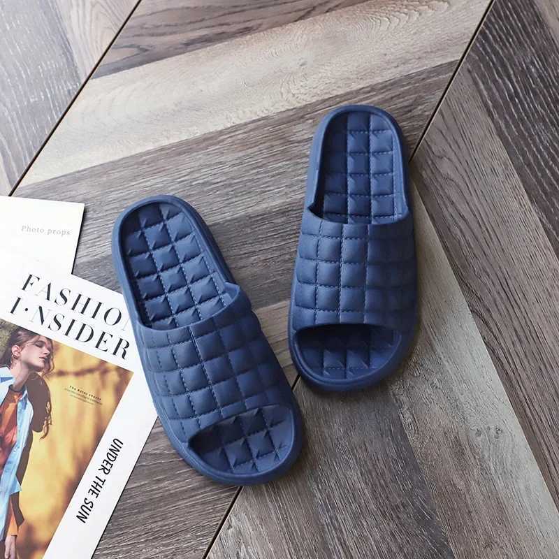 Home Bathroom Slippers Women Fi Soft Sole EVA Indoor Slides Woman Sandals 2023 Summer N-slip Woman Man SlippersXJ250207