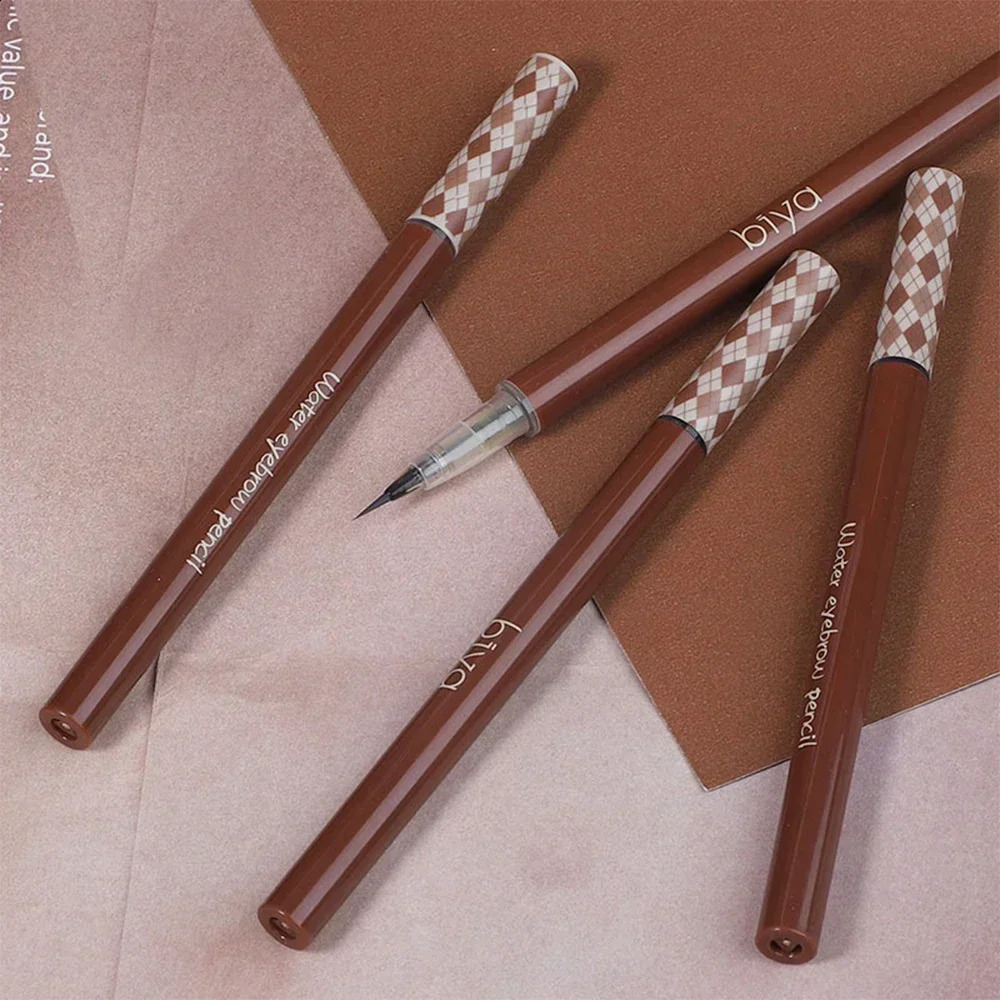 Ultra-fine Eyebrow Pencil Long Lasting Black Brown Waterproof Non-smudge Colorfast Natural Wooden Eye Brow Enhancer Pen Cosmetic 250206