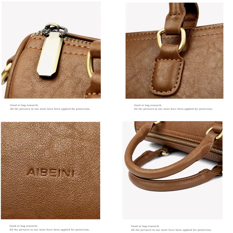 High Quality Retro Style Leather Purse Fashion Women Shoulder Messenger Bag High-Capacity Simplicity Ladies Handbag Sac