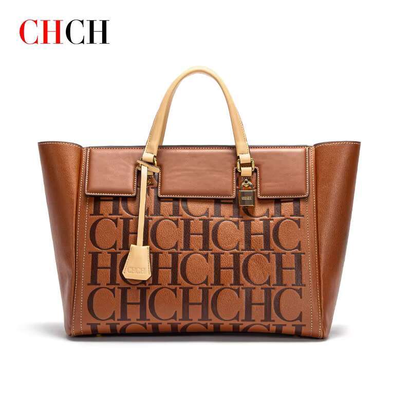 CHCH Fashion Retro Print Bucket Travel Party Banquet Shoulder Bag Classic 2024 Winter Women's Large Capacity Handbag