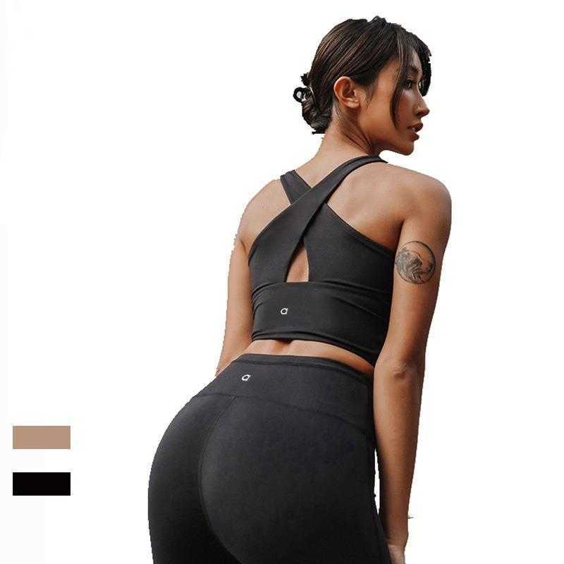 Women Outfit Jogger Yoga Bra Pants Sets High Waist Nylon Yoga Sports Raising Hips Gym Wear Legging Elastic Fitness Tights Workout set