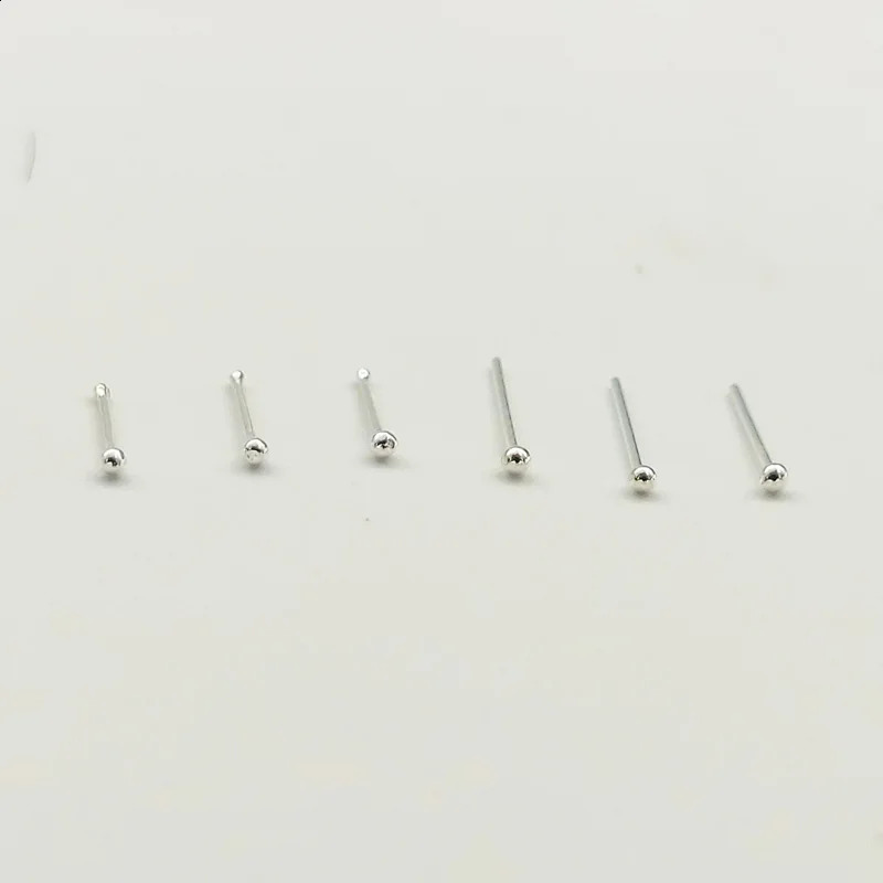 925 Sterling Silver Tiny 1.2 MM Ball Nose Studs Pins Bone Piercing Nez Body Piercing Jewelry 20pcs/pack 250121