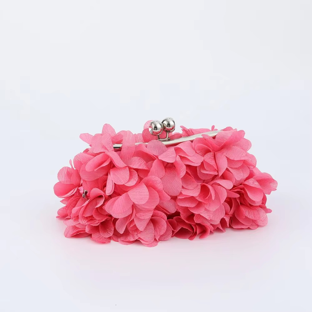 Satin Petal Evening Clutch Bag Designer Dinner Party Wedding Wer Purse Wholesale