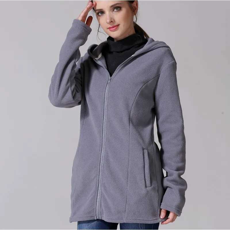 Winter Maternity Clothes Pregnancy Hoodies Jackets Kangaroo Coat Baby Carrier Clothing Casual Warm Hooded Mommy Outerwear W250207