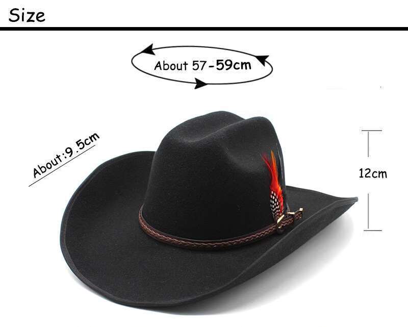 Tibetan style new western cowboy unisex jazz top hat, large eave sunshade and sun hat