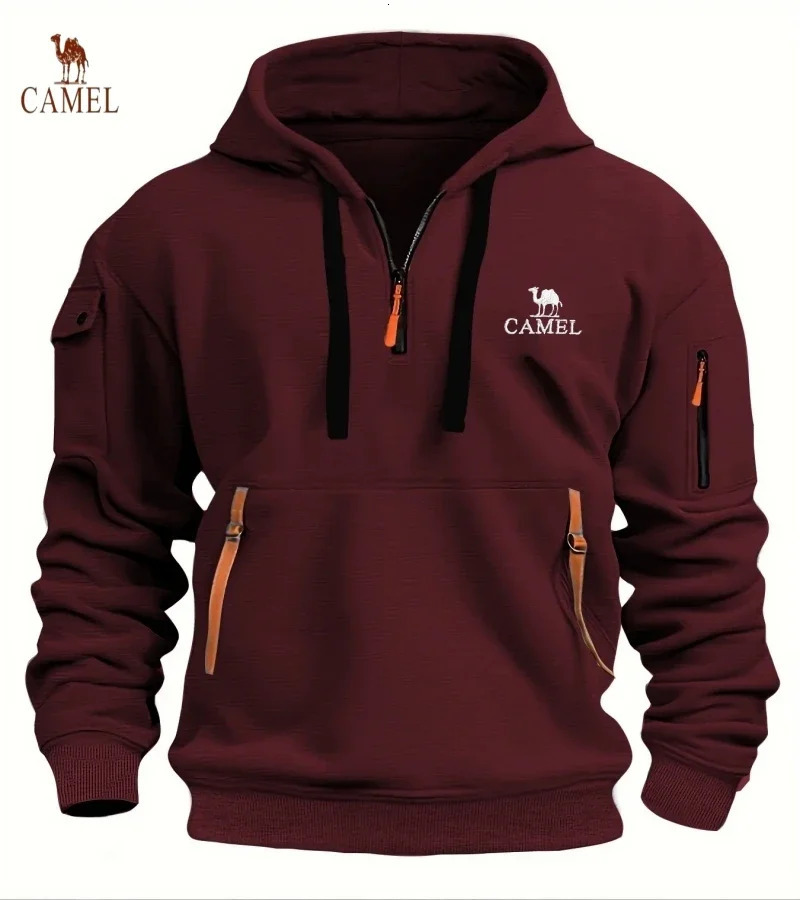 2024 Autumn and Winter Mens Fashion Leisure Hoodie Jacquard Bathroom Checkered Clothes Outdoor Sports Running 250207