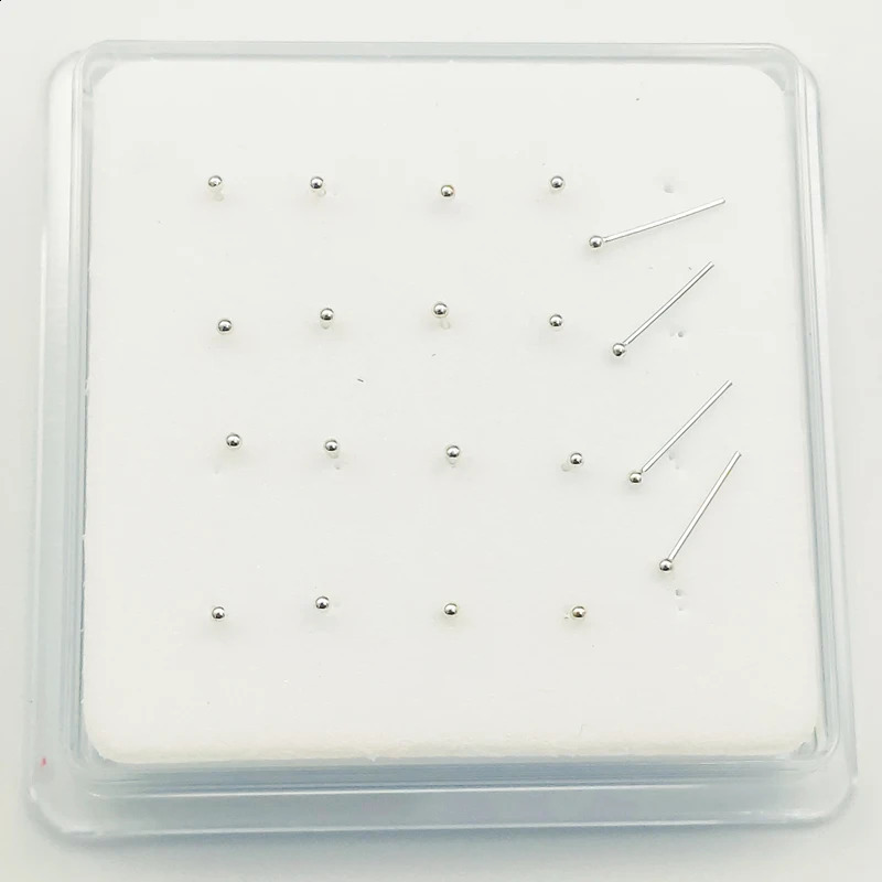 925 Sterling Silver Tiny 1.2 MM Ball Nose Studs Pins Bone Piercing Nez Body Piercing Jewelry 20pcs/pack 250121