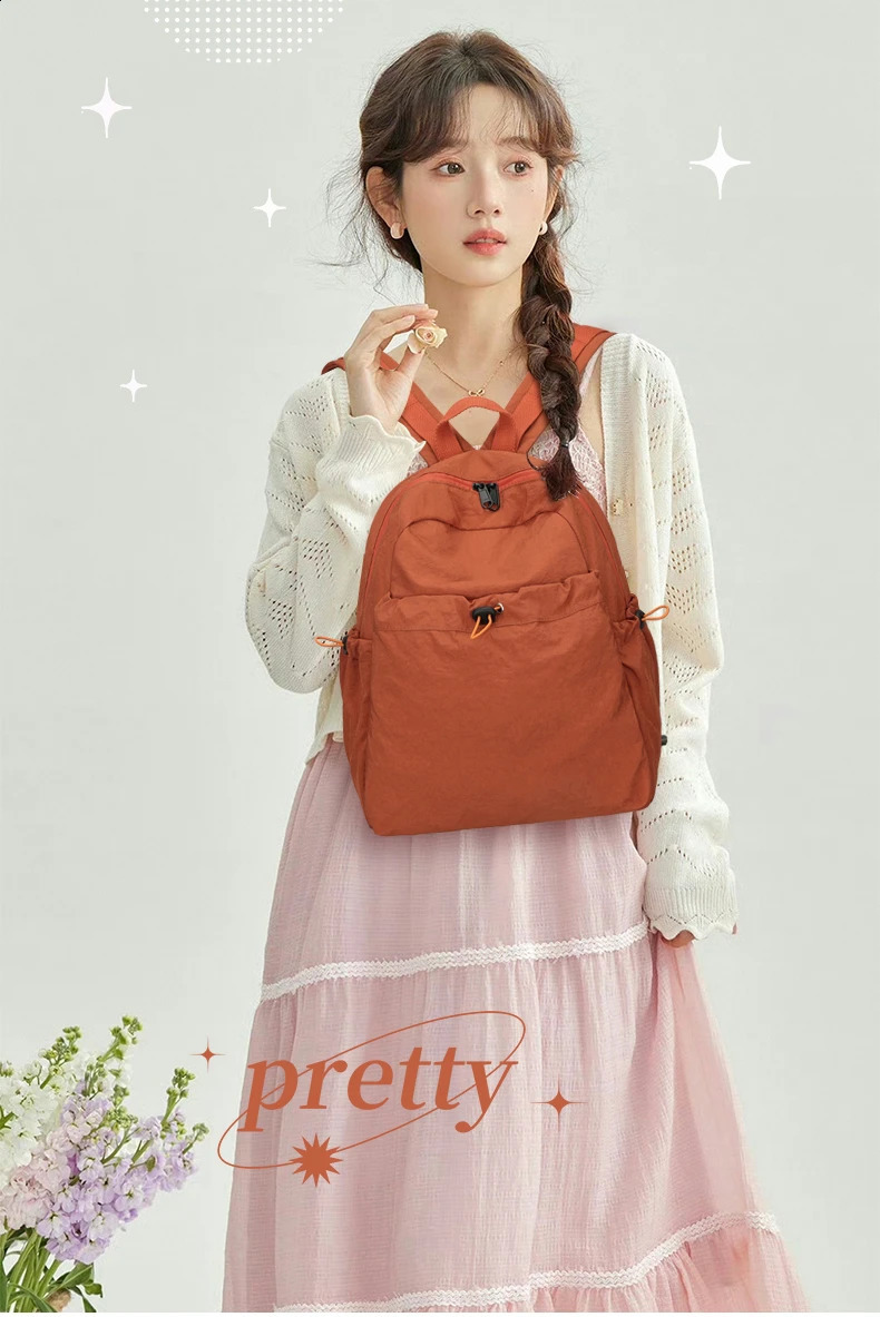 Large Capacity Cloth Bag Women Backpack Leisure ner Travel Pocket Waterproof and Wearresistant Mochila Casual 250206