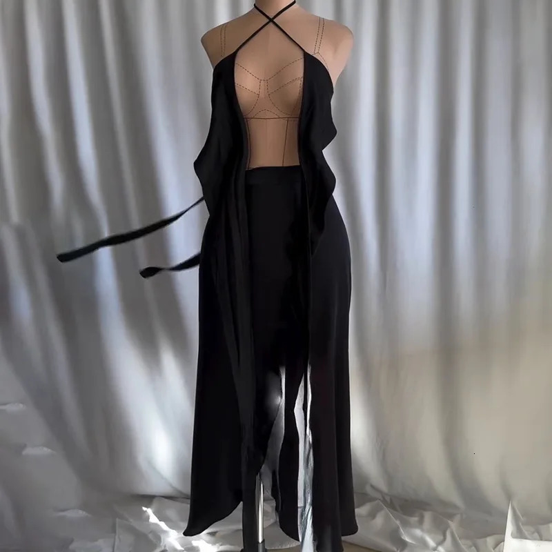 Elegant Leopard Long Dresses 2 Piece Sets Women Summer Holiday Sexy Bustier Crop Tops Maxi Skirts Suits Bohemian Beach Clubwear 250206