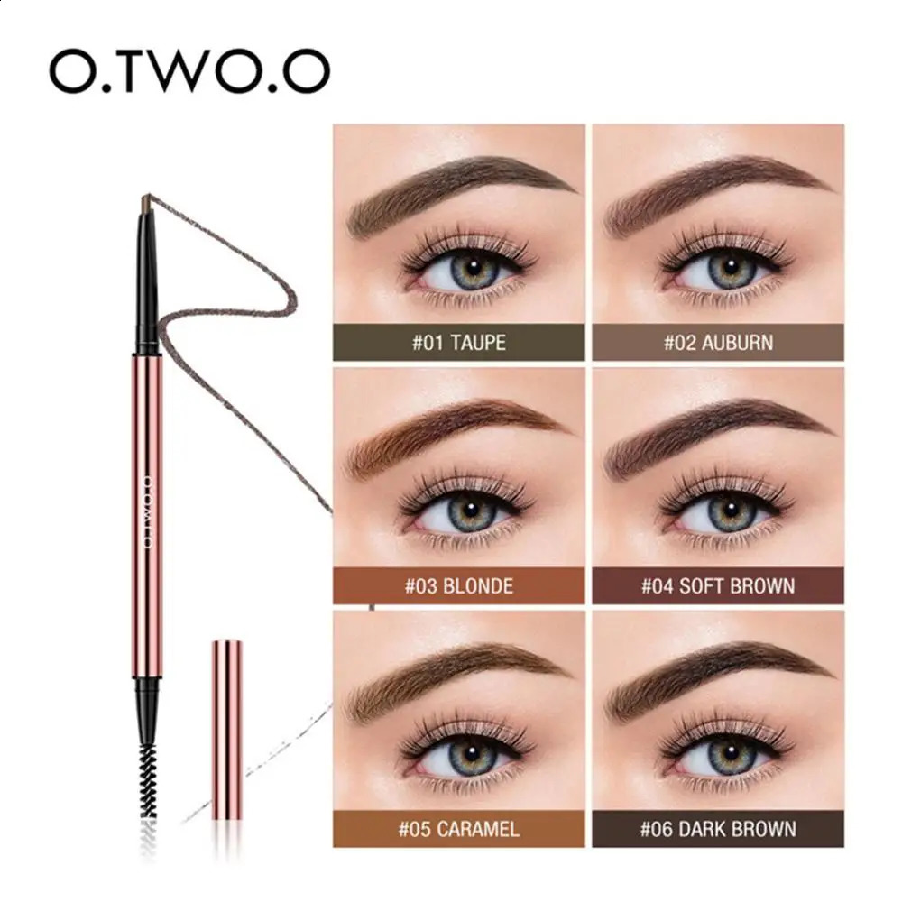 OTWOO Ultra Fine Triangle Eyebrow Pencil Waterproof Makeup Blonde Brown Eyebrows Precise Brow Definer Eye Cosmetics 6 Colors 250108