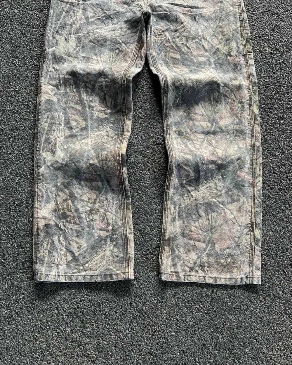 Y2k Camouflage Jeans American Hip Hop Retro Oversize Denim Pants Fashion Men Clothing Straight Leg Wide Leg Jeans Streetwear 250206