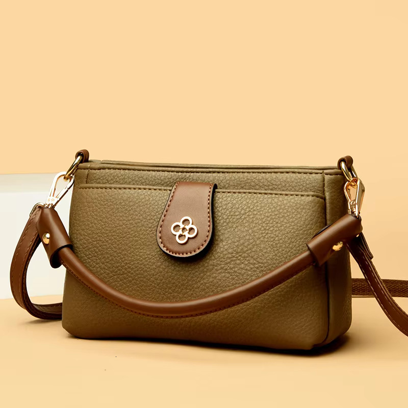 New Popular Retro Gentle Temperament Bag Fall Shoulder Handhelds Fashion Casual Yankee Underarm Small Square Bags