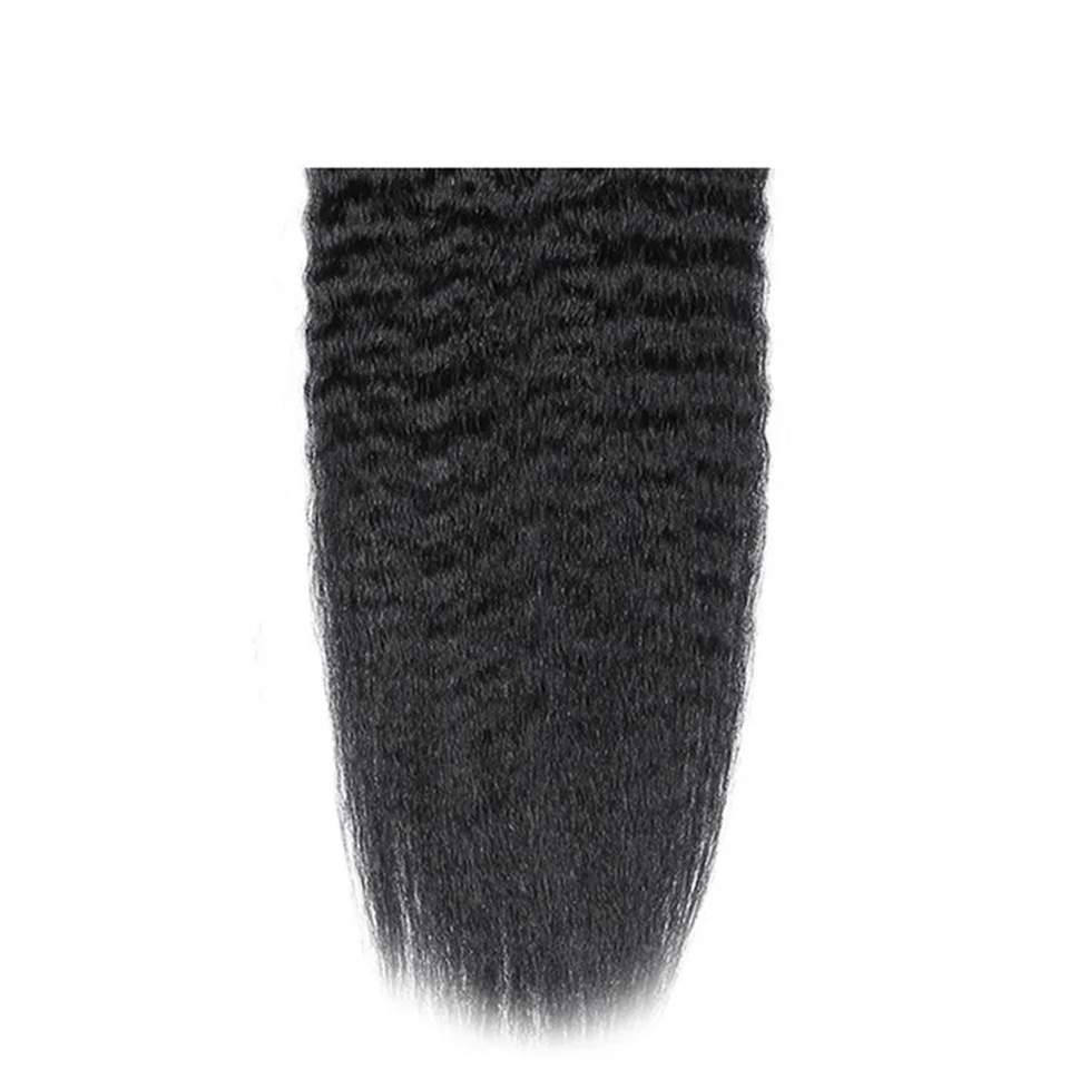 Brazilian Human Hair HD 2X6 Lace Closure Straight 10-26inch Kinky Straight Deep Wave Kinky Curly Natural Color