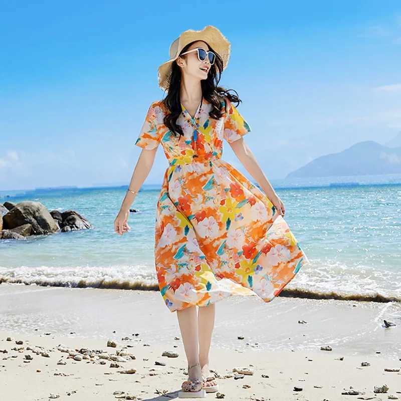 Holiday Parents Children Beach Clothes Vacation Family Brother Sister Matching Clothing Mom Daughter Dress Dad Son Shirts Sets W250207