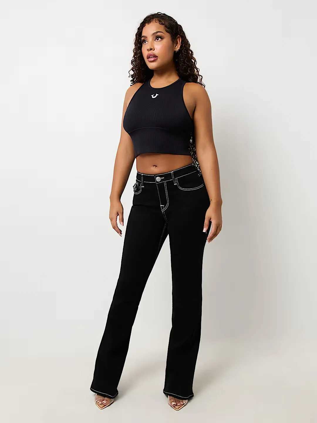 Black Sexy Embroidered Low Rise Jeans for Womens Skinny Jeans Fashionable Flare Jean Casual Washed Pants Sweatwear Denim Pants W250207