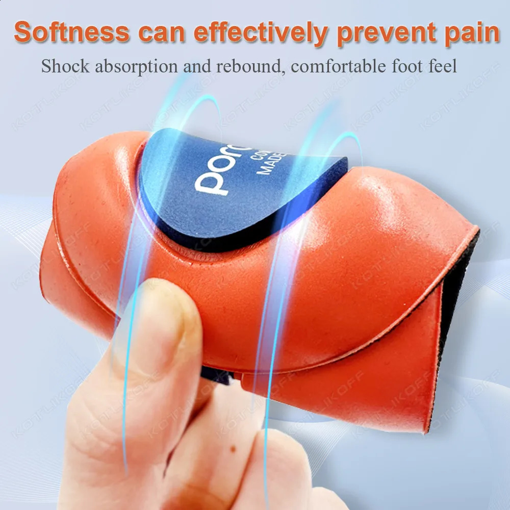 Heel Inserts For Plantar Fasciitis Flat Feet Arch Support Orthopedic Insole Elastic Shock Absorption Sneakers Half Shoe Pad 250120