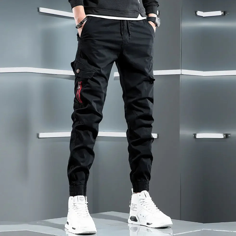 Fashion Slim Trousers Man Skinny Korean Style Cargo Pants for Men Techwear y Long Cotton est Regular Fit Baggy 250110