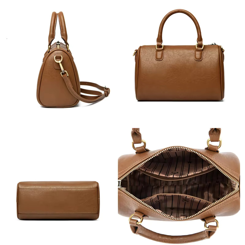 High Quality Retro Style Leather Purse Fashion Women Shoulder Messenger Bag High-Capacity Simplicity Ladies Handbag Sac