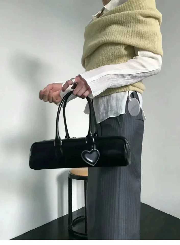 JIAERDI Hot Girls Blue Handbag Purses Wen High Street Leather Chic Casual Shoder Bags Ladies Vintage Underarm Bag Y2k Z250515
