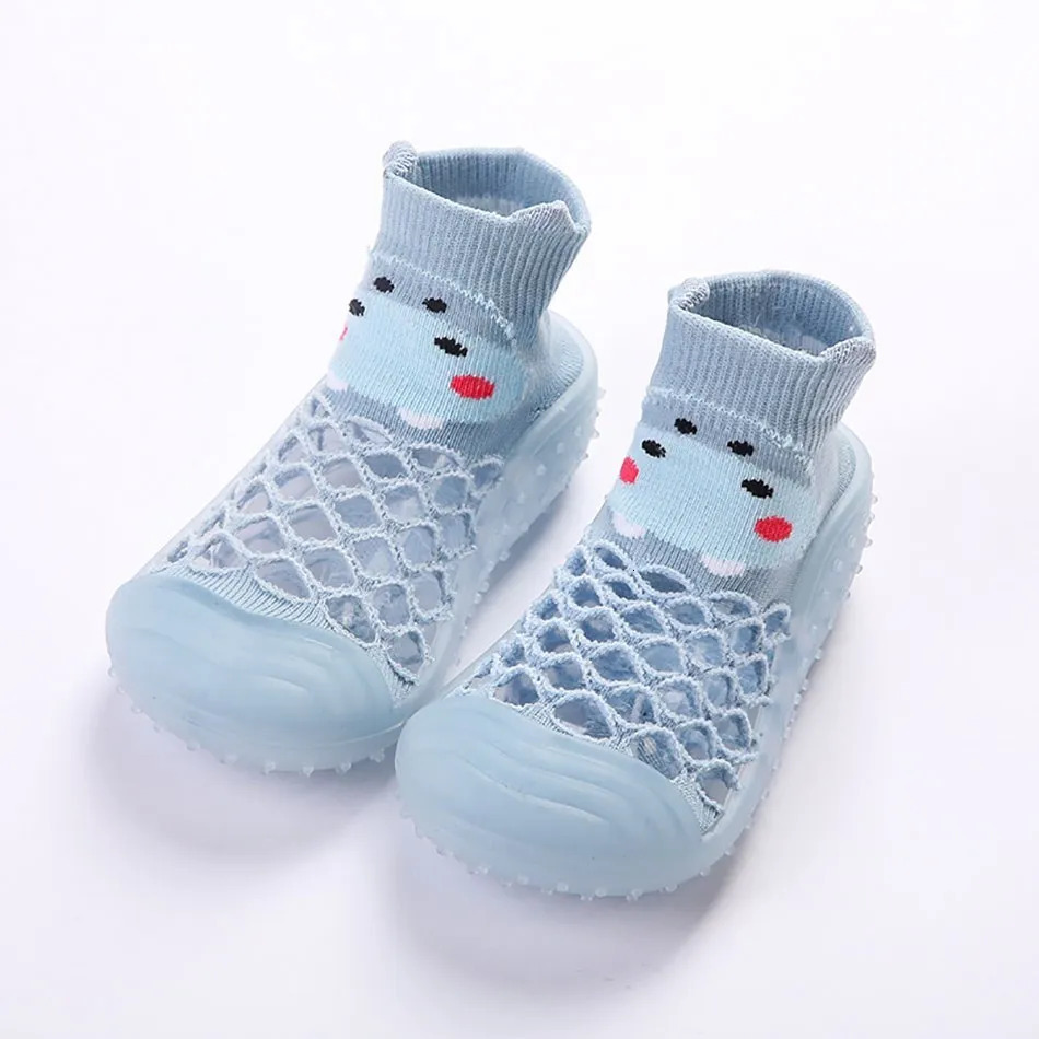born First Walkers Infant Toddler Cartoon Pandas Shoes Baby Rubber Non Slip Shoes Baby Boy Girl Elastic Socks Shoes 0-4Years 250207