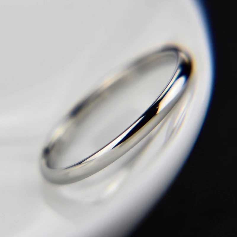 #4 5 6 7 8 9 10 Size Thin Titanium Steel Couple Ring Smooth Fashion 18K Rose Gold Finger Ring 1pc For Women and Men Jewelry gift W250207
