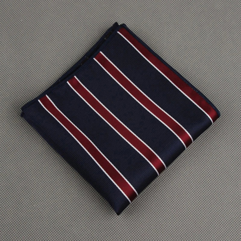 Fashion Suits Pocket Square For Men Business Chest Towel Hanky Gentlemen Plaid Hankies Classic Suit Napkin Mens Handkerchief 250114