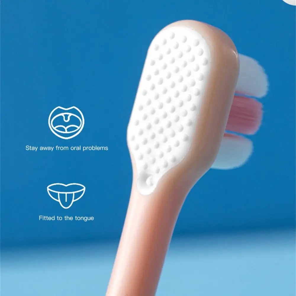 Upgrade Ten Thousand Hair Toothbrush For Children 2-5-year-old Candy-colored Baby Thin Soft Ten Thousand Hair Toothbrush 250206