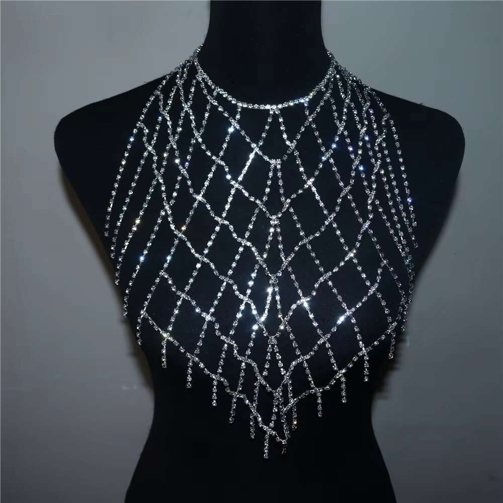 2022 New Beach Women's Sexy Bikini gerie Rhie Ladies Camisole Bra Body Chain Harness Jewelry Accessories