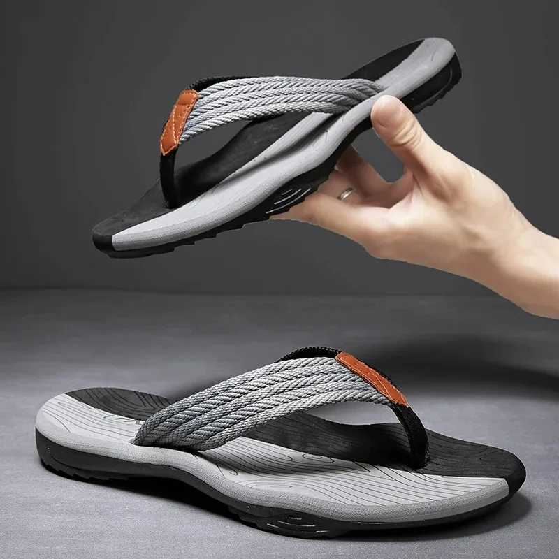 Men Slippers Summer Flip Flops Brand Fi Outdoor Comfortable Casual Slides Shoes N-slip Beach Men SandalsXJ250207