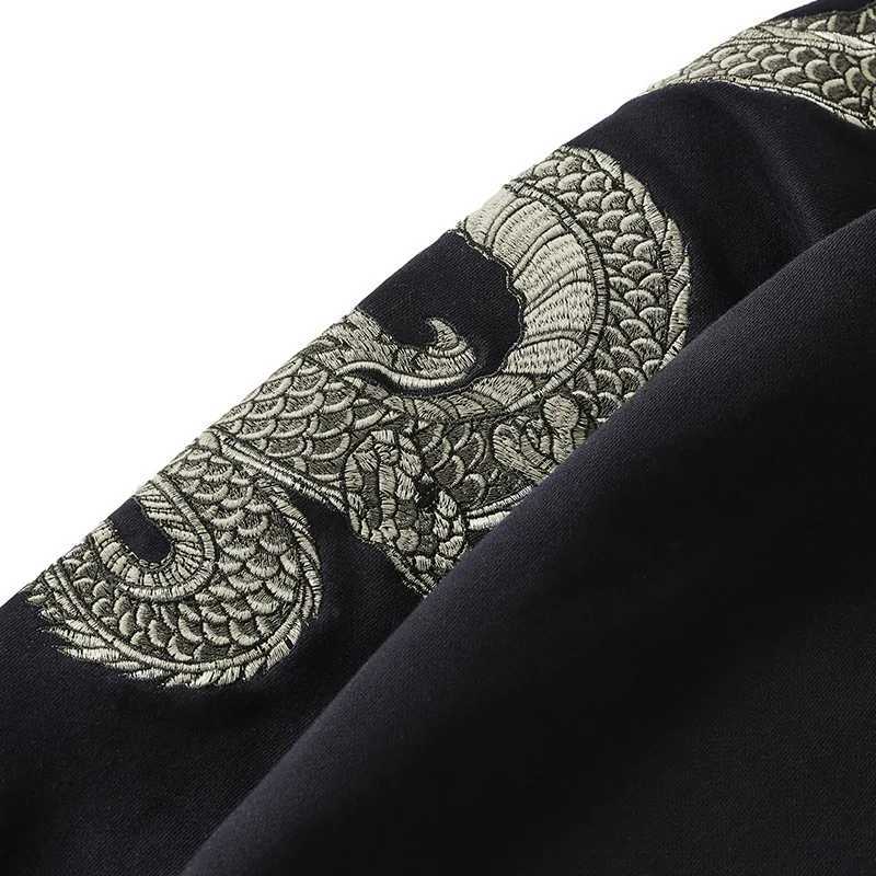Supzoom Top Fashion Loose Spring And Autumn New Arrival Dragon Embroidery Chinese Style Popular Casual Animal Cotton Hoodies W250207