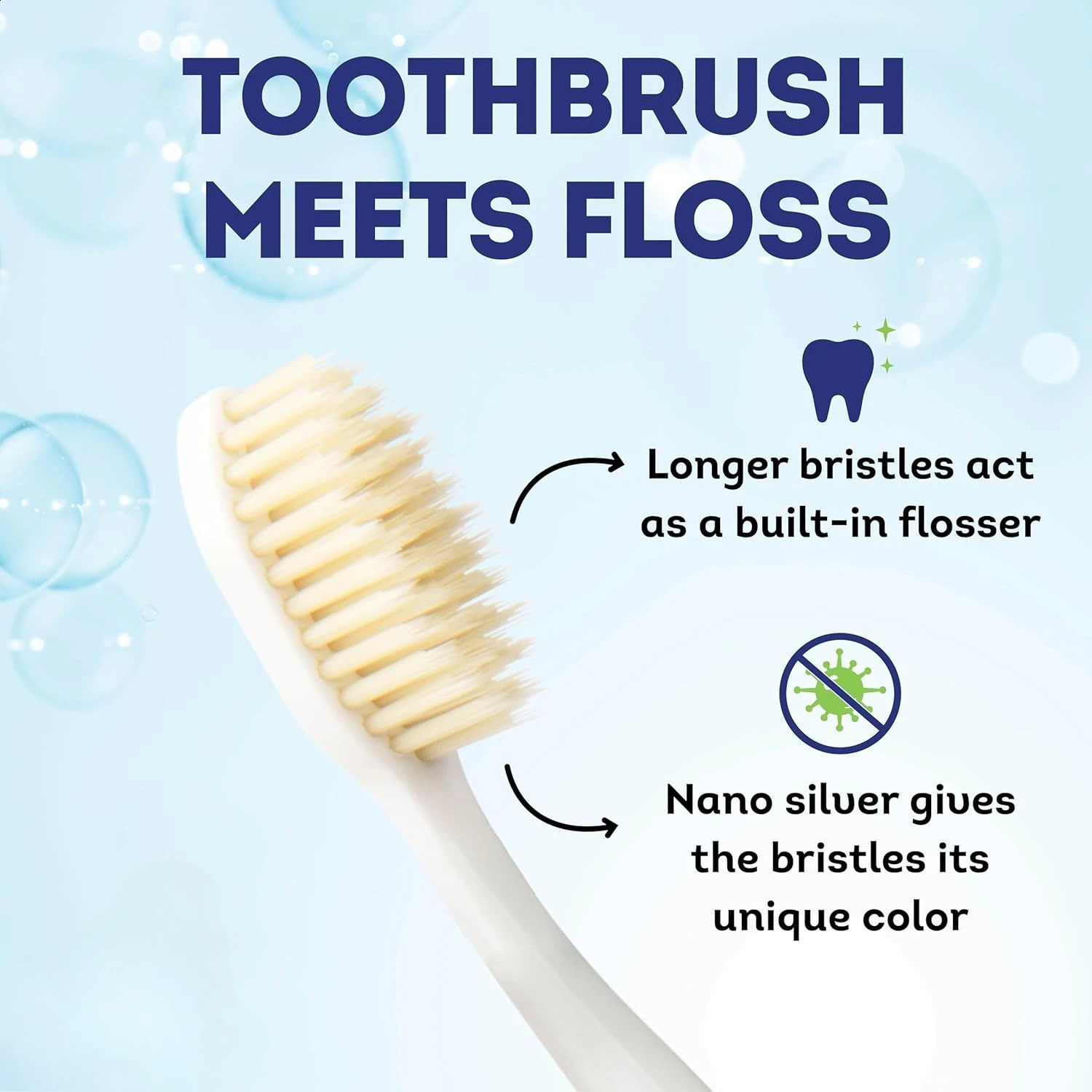 Oral Observer Special Soft floss toothbrush 2-pack adult manual soft toothbrush good for sensitive teeth and gums 250206