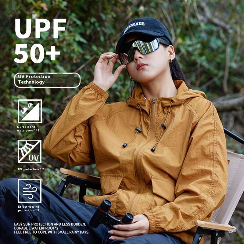 Sunscreen hooded new couple outdoor sports ice silk fishing sunscreen summer breathable skin clothing