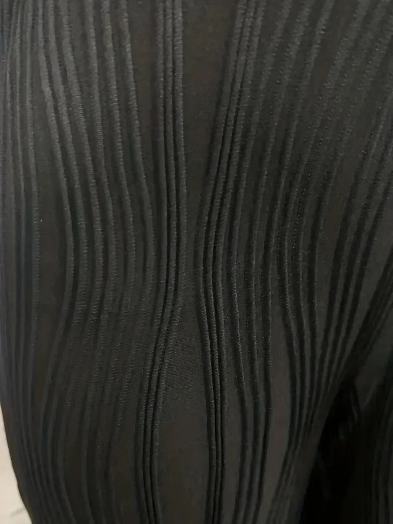 Womens Fashion Plus Size 1XL-5XL Pants Wide-leg Pants Casual Comfortable Pants Solid Color Texture High-waisted Flare Pants 250207