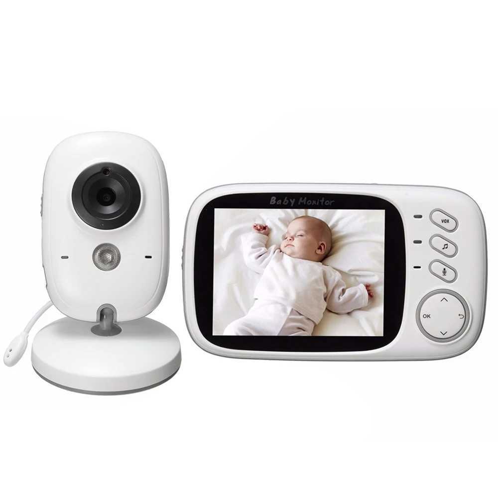 VB603 2.4G Wireless Video Baby Monitor with 3.2 Inches LCD 2 Way Au Talk Night Vision Surveillance Security Camera Babysitter Y241227