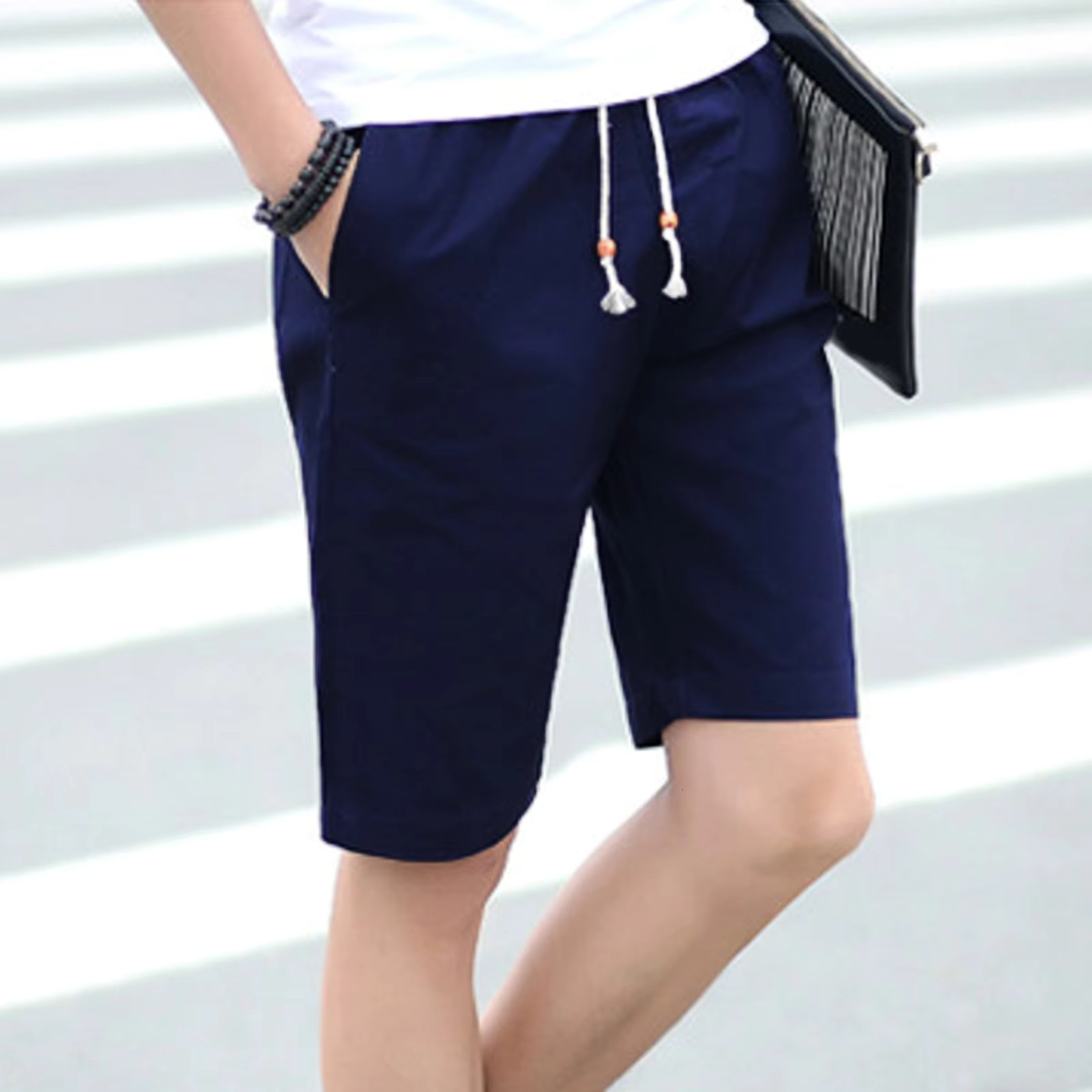2025 New Men's Casual Elastic Waist Drawstring Summer Beach Shorts Men's Swimsuit Surfboard Shorts Underwear Fitness Carnival Pants