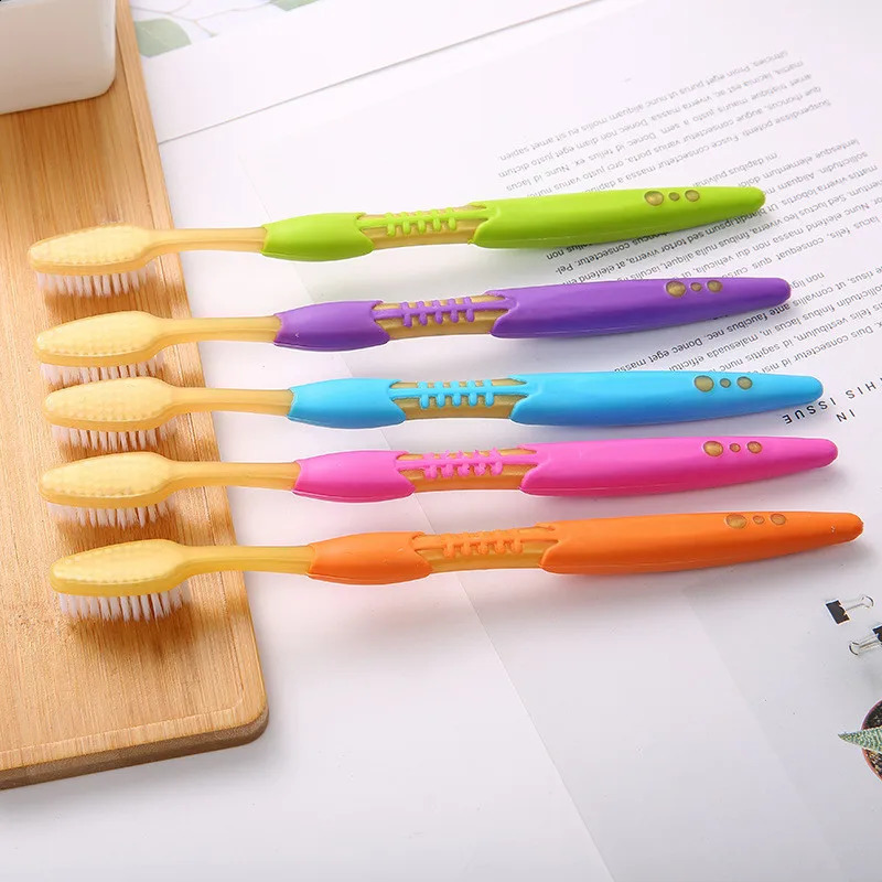 Bulk Travel Toothbrushes Individually Wrapped Manual Multi-Color Disposable Toothbrush Set for Adult Kid Travel Toiletries 250206