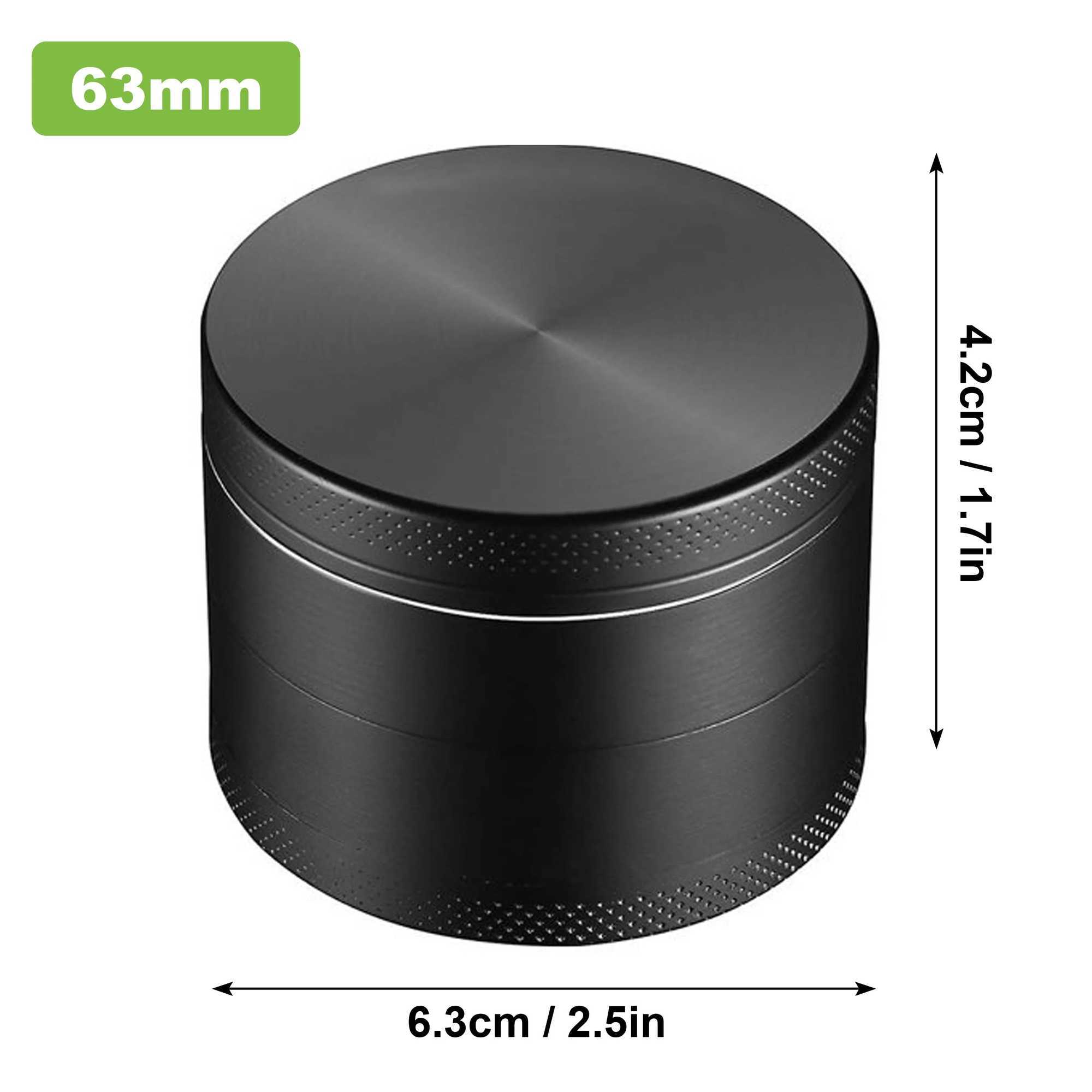 6m Herb Grinder 4 Layers Mill Zinc Alloy Smoke Tobacco Cer Dry Herbal Sp Cigarette Smoking Accessories Grinders Grass Y250207