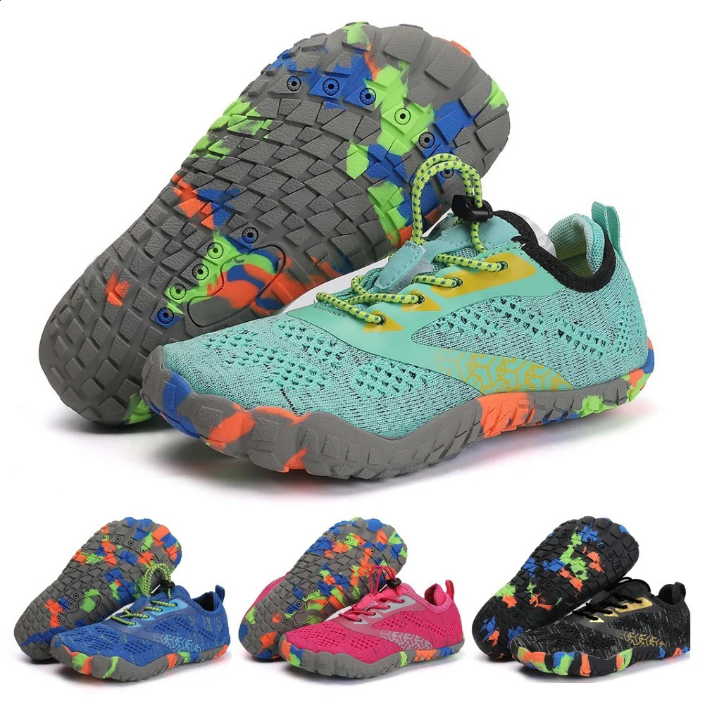 Kids Water Shoes Children Barefoot Shoes Comfortable Lightweight Aqua Shoes Breathable Quick Dry Beach Shoes for Outdoor Beach 250207