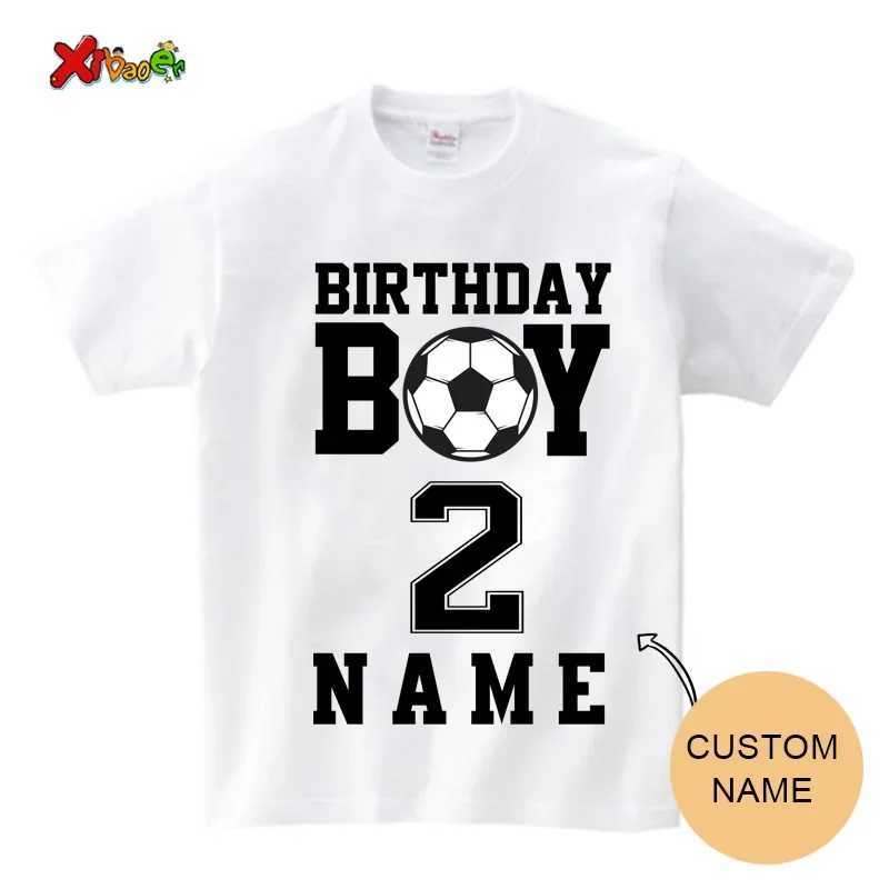 2025 Football Printed Father Mother Child T-shirt Baby Body Set Cotton Summer Family Match Set Mother Father Child Match Clothing W250207